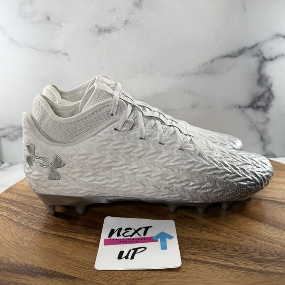 Men’s size 10.5-Under Armour Spotlight Clone 4.0 MC White Football Cleats main image 5